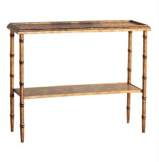 Doheny Hollywood Regency Style Faux Bamboo Console