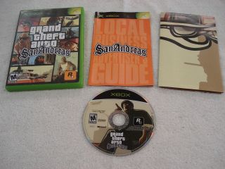 GRAND THEFT AUTO SAN ANDREAS XBOX (ORIGINAL) FIRST ISSUE PRINT + MAP 