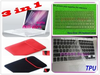 Sleeve bag +Screen Cover+Keyboard skin Protector FOR Dell Inspiron 