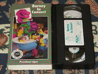 BARNEY IN CONCERT VHS VIDEO BABY BOP 21 SONGS MAJESTIC THEATER OLD 