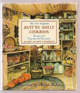New England Buttry Shelf Cookbook~Tasha Tudor~Welsh Corgi Dog illus 