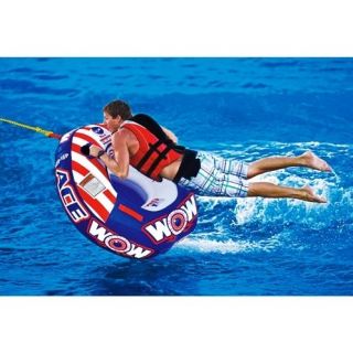 Ace 1 pers inflatable towable tube water ski fun WOW
