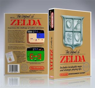 NO GAME) Custom Nintendo NES Game Case The Legend of Zelda (New 