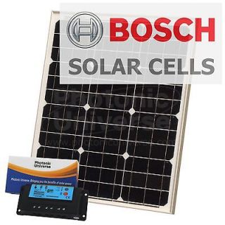 40W solar power kit for charging 12V battery motorhome, caravan 