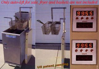   equipment cooking catering commercial deep fryer timer basket lift