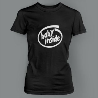 BABY INSIDE Funny TEE Pregnant Halloween Maternity Ladies T Shirt