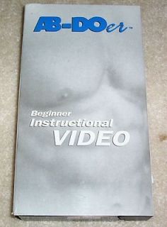 Ab Doer Beginner Instructional Workout Video VHS Tape Fitness Exercise 