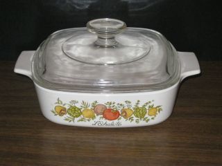 Corning Corelle Spice Of Life 1Qt Casserole Dish with Lid
