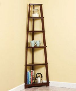   Tier Corner Shelves Home Decor Shelving Ladder Wall Unit 5 1/2 Tall