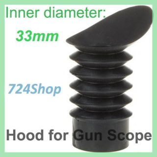 33mm Rubber Lenses Lens Shade Hood for hunting Scope Eye Protector 