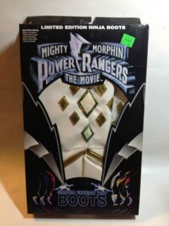 Mighty Morphin Power Rangers the Movie Sound Effect Boots White Ranger