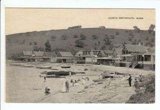 Cottages N. North Weymouth Massachusetts MA Old Postcard Norfolk 