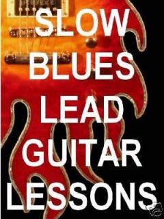 Slow Blues Lead Guitar Lessons DVD Video. Sweet ROCKS