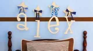 Personalized Wooden Wood Wall Letters for Nursery name