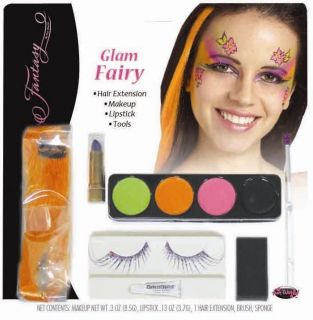 Glam Fairy Makeup Kit Eye Lashes Lipstick Costume Accessory