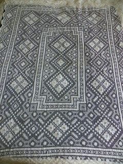 Vintage Crochet Tablecloth Handmade Beautiful White