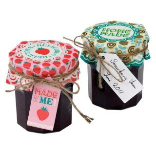   YOU GROW JAM JAR KIT 20 COVERS & TAGS Make/Pick your own/fruit/labels