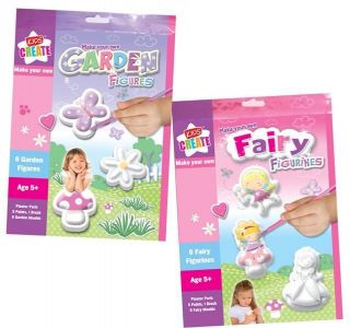 MAKE & PAINT YOUR OWN FAIRY FAIRIES BUTTERFLY & FLOWER PLASTER OF 