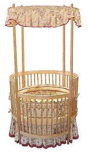 Nursery Baby Round Canopy Crib Bed Plans / Patterns
