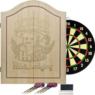 TG™ Kings Head Value Dartboard Set   Light Wood   18 Inch Diameter