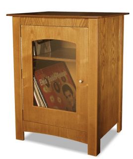 Crosley ST75 Turntable Record Player Stand   Oak NEW