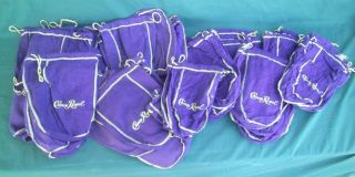 LOT OF 51 CROWN ROYAL WHISKEY DRAWSTRING PURPLE BAGS SEWING QUILTS 