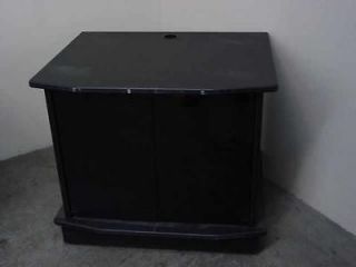CRT & LCD Flat Panel Multimedia TV Cabinet with Black Glass Doors 