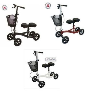   Steerable Knee Crutch Walker Mobility Scooter   3 COLOR CHOICE NEW