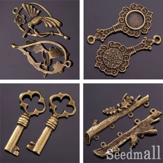   Brass Multi shape Vintage Jewelry Findings Pick Charm & Pendant
