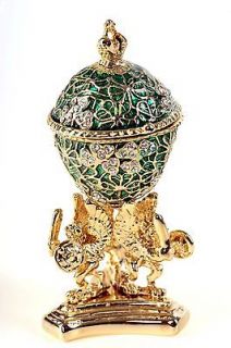 Faberge Egg Trinket Box by Keren Kopal   Swarovski Crystal Jewelry Box