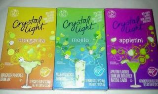crystal light mocktails on the go 10 ct box margarita appletini or 