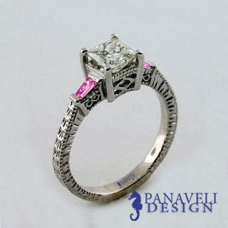 pink sapphire ring in Engagement Rings