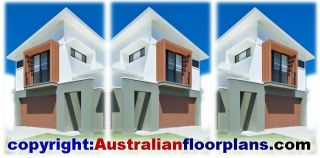 NEW! Townhouse Real Estate Design Duplex Design House Floor Plan FOR 