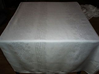irish linen damask tablecloth in Collectibles