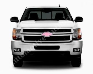   SILVERADO PINK BOWTIE GRILLE & TAILGATE EMBLEM COVER WRAP DECAL 07 12
