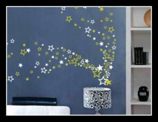 Up to 104 Stars Bedroom Bathroom Kitchen Wall Art Window Stickers Kids 