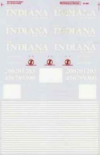 Microscale Decal HO #87 592 Indiana Diesel   CF7, GP9 Dates1988+