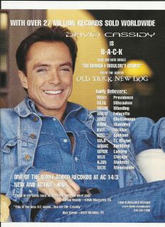 DAVID CASSIDY No bridge I wouldn’t TRADE AD POSTER for Old Trick New 