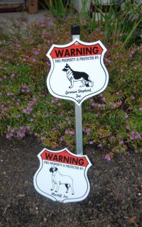 Inch Security Aluminum Dog Signs   Pharaoh Hound to Schipperke 