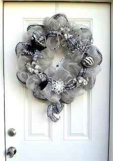 deco poly mesh wreath in Home Decor