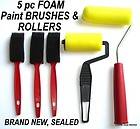   FOAM Wall Paint Brushes & Rollers Art Craft Painting Brush Assorted
