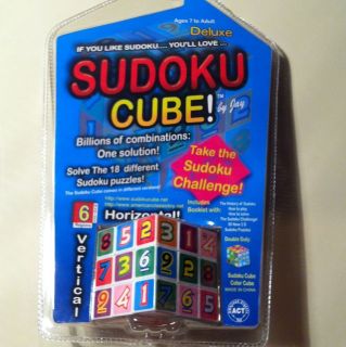 DELUXE SUDOKU CUBE GAME TOY 18 DIFFERENT SUDOKU PUZZLES BRAND NEW IN 