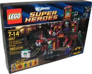 2012 LEGO DC UNIVERSE BATMAN #6857 THE DYNAMIC DUO FUNHOUSE ESCAPE 