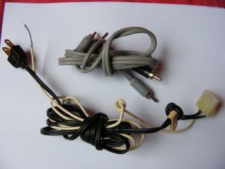 POWER CABLE GROUND RCA CONNECTORS DUAL 1015 F TURNTABLE PLASTIC 