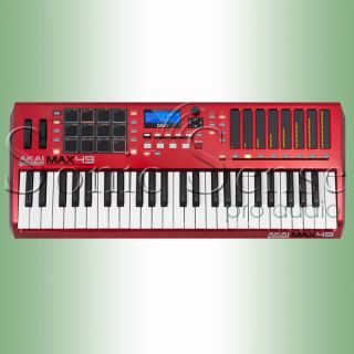 Akai MAX49 USB MIDI Keyboard Controller 49 Key Piano Digital Faders 