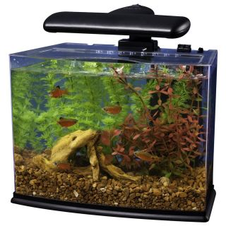   Acrylic Aquarium Seamless 16 LED Light Kit Set Desk Fish Tool NEW