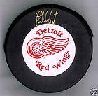 Paul Ysebaert Autographed Detroit Red Wings Hockey Puck