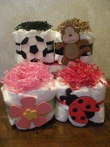 mini diaper cakes in Diaper Cakes