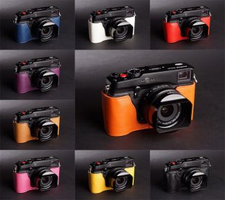 Handmade Real Half Leather Case Camera Case bag for FUJIFILM X Pro1 10 