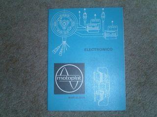 Motoplat Electronic Ignition Manual Instructions and Diagrams